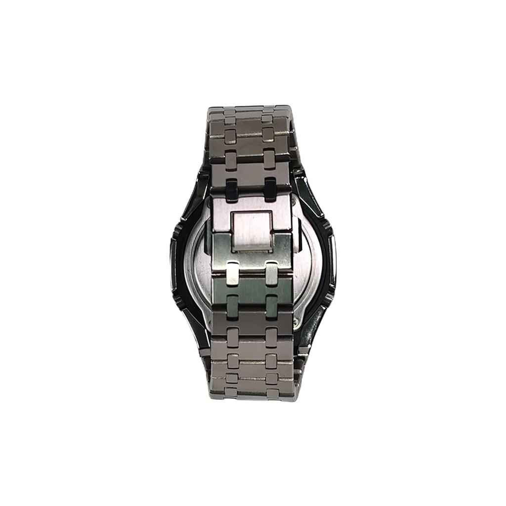 Casio Мужские часы White с жидкокристаллическим и аналоговым двойным дисплеем серии GA-2100FR-3A(Watch3--)