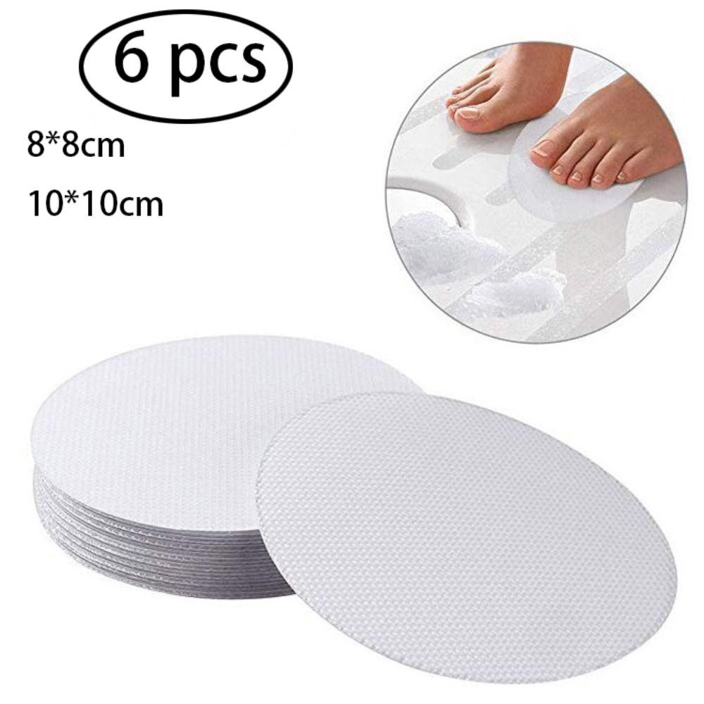 6pcs/set Non-Slip Shower Sticker Safety Mat Sticker Anti Slip Strips Stickers Bathtub Safety Strip