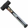 KONYO Daigoro Black Double-Ended Hammer with Fiberglass Handle, 12315, 2 Lbs (0.9 Kg)