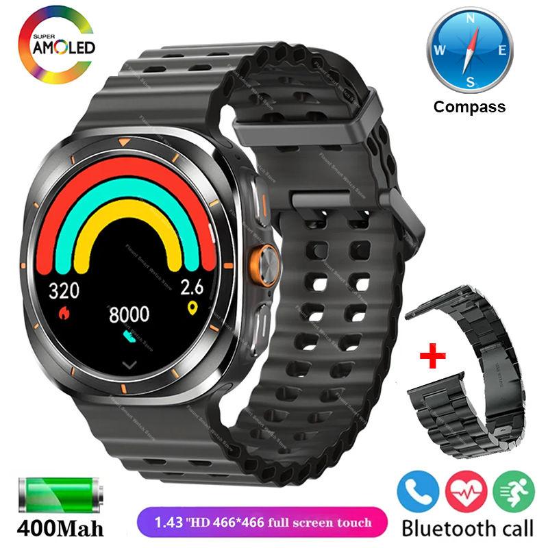 Новые Оригинальные Часы Ultra Смарт-часы 47мм AMOLED ChatGPT GPS NFC Компас IP68 Водонепроницаемые Часы Bluetooth Звонки Смарт-часы Мужские