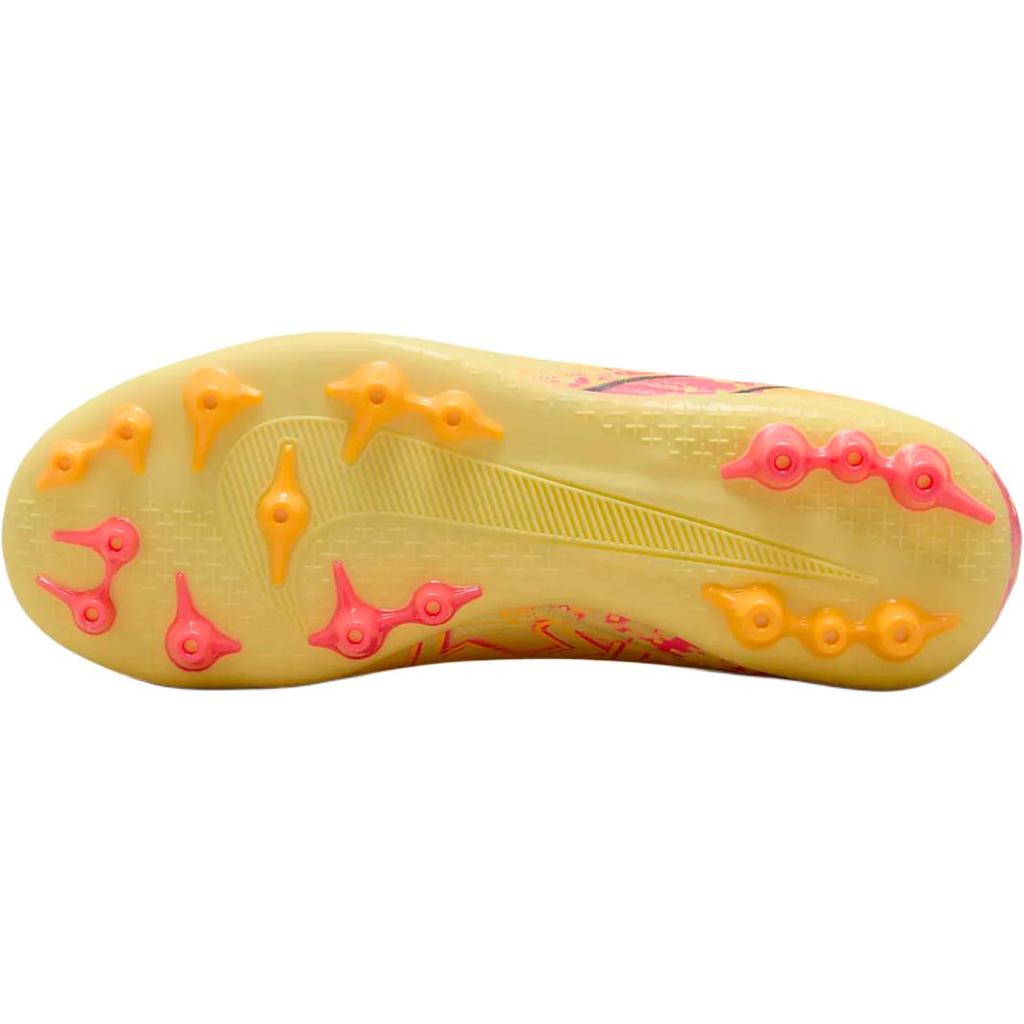 Nike Mercurial Superfly 10 Academy 'Kylian Mbappé' Anti Slip Wear Resistant Mid Top Kids' Soccer Shoes Light Yellow Sneakers HF3418-800