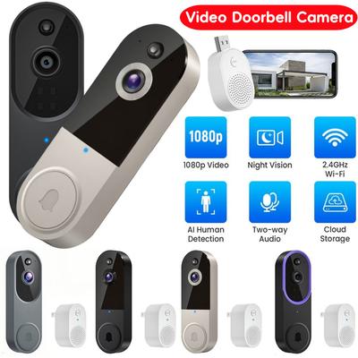 Видеодомофон 1080P WiFi Беспроводная уличная дверная камера 2 миллиона пикселей Видеодомофон с камерой и обнаружением движения