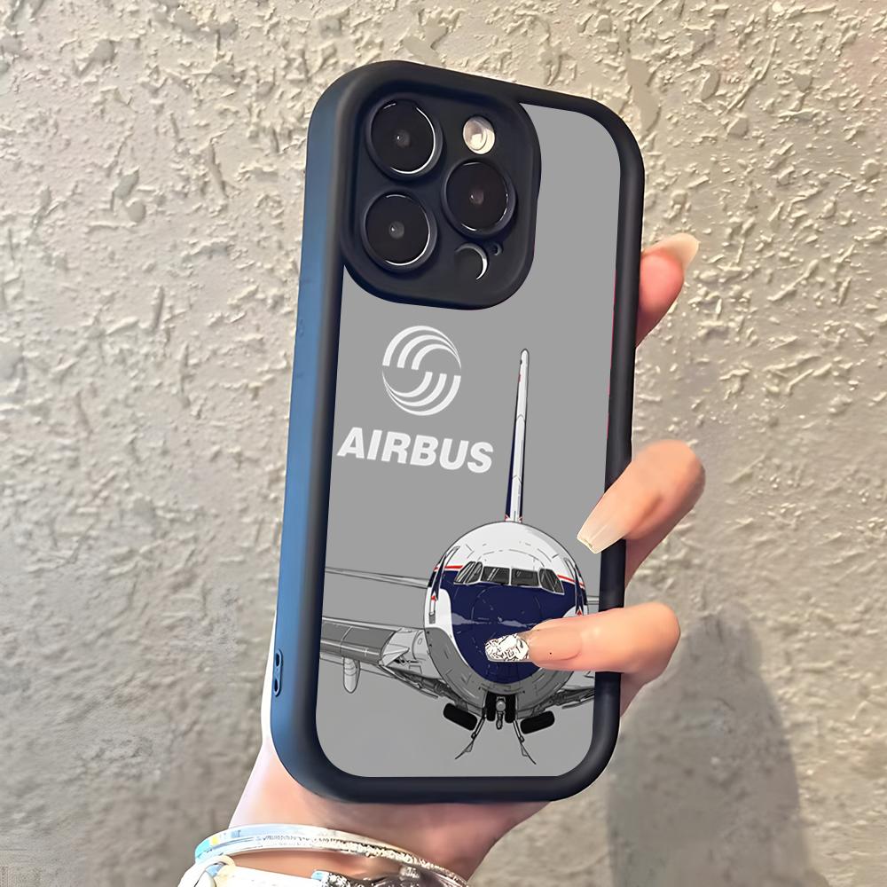 Чехол для телефона с логотипом Airbus для IPhone 17 Pro Max 16 15 14 Pro Max IPhone 13 Pro Max 11 Plus Силиконовый чехол