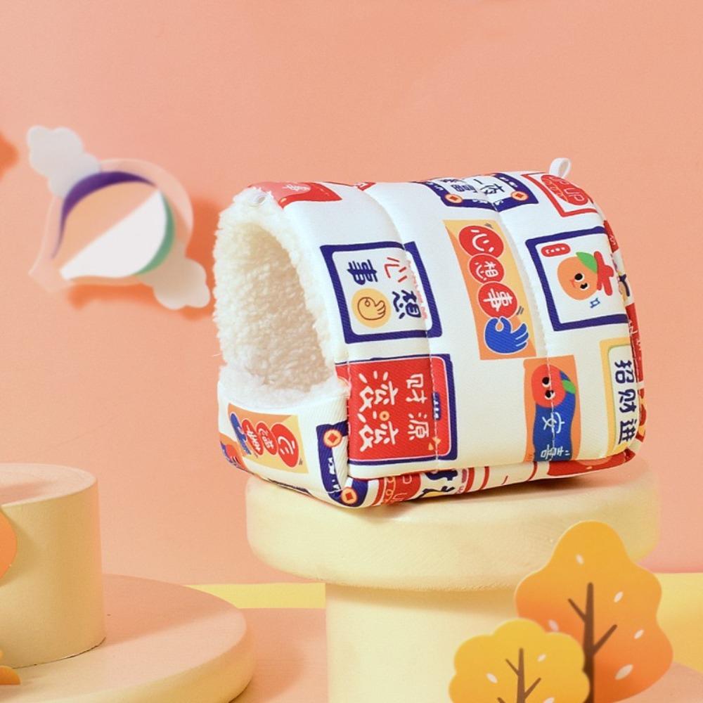 Rabbit Squirrel Hut Hamster House Winter Warm Guinea Pig Nest Soft Small Animal Sleeping Bed