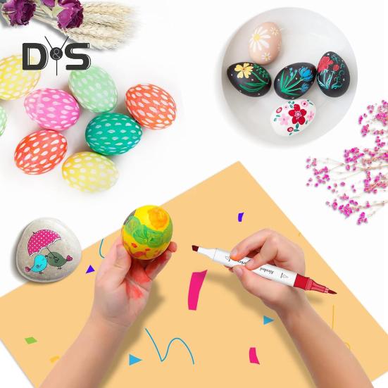 120 шт. спиртовых художественных маркеров, кистей и наконечников-долот, маркеры профессионального класса на спиртовой основе для детей, художников, рисунков, живописи