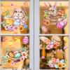 Easter Window Clings Decals PVC Decorative Colorful Easy To Peel Decor Stickers for