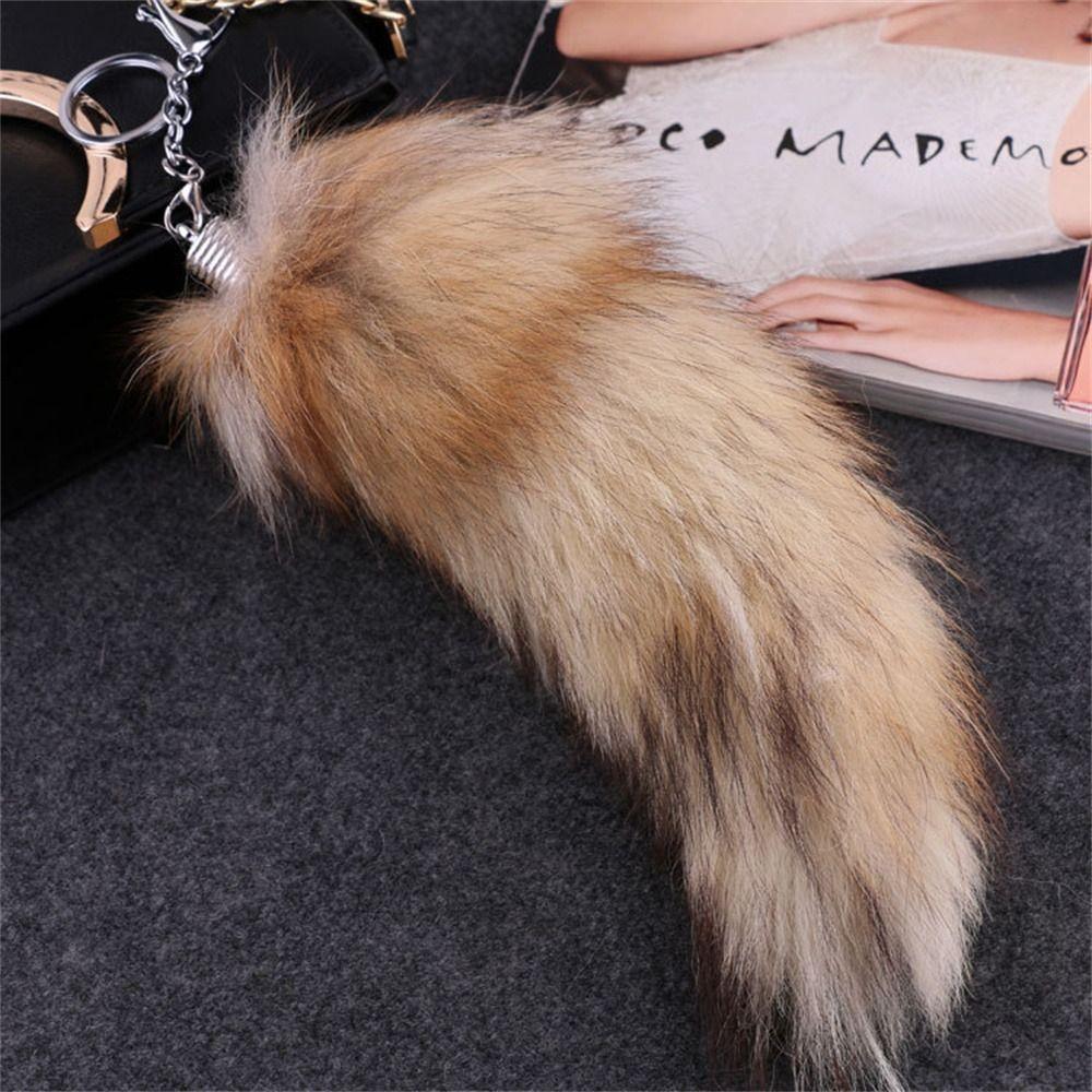 Bag Charm Plush Fur Keyring Bag Tassel Pompom Pendant Fashion Animal Tail Pendant Handbag Pendant