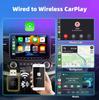 2025 New 2-In-1Carplay Android Wired To Wireless Automatic Adapter Car Gadget Smart Mini Box Plug Play 5Ghz Wifi Quick Connect