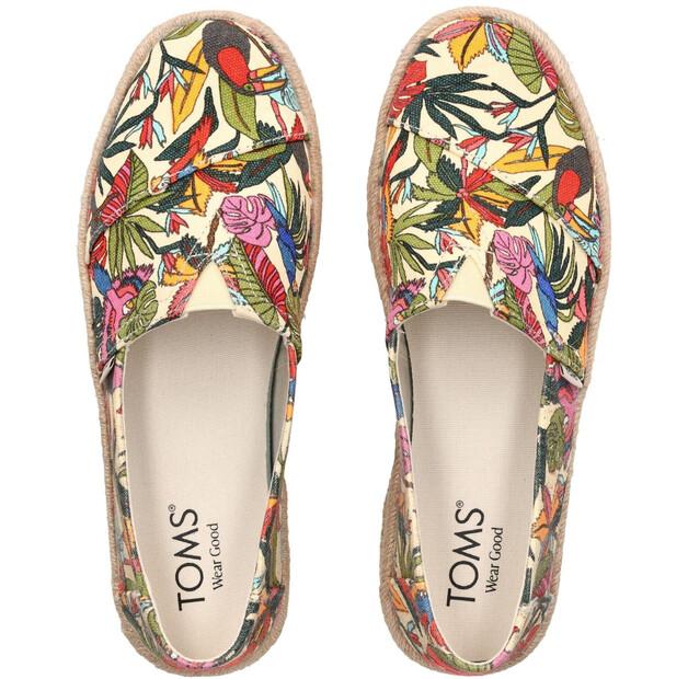 Women's Shoes TOMS Shoes Alpargata Rope 2 0 10021889 Light-almond Multicolor