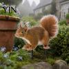 Vivid Squirrel Shape Lawn Decor Realistic Garden Stake, 2D Flat Acrylic Yard Art Outdoor Decorative Ornament Cute for Patio Pathway Decoration Stakes