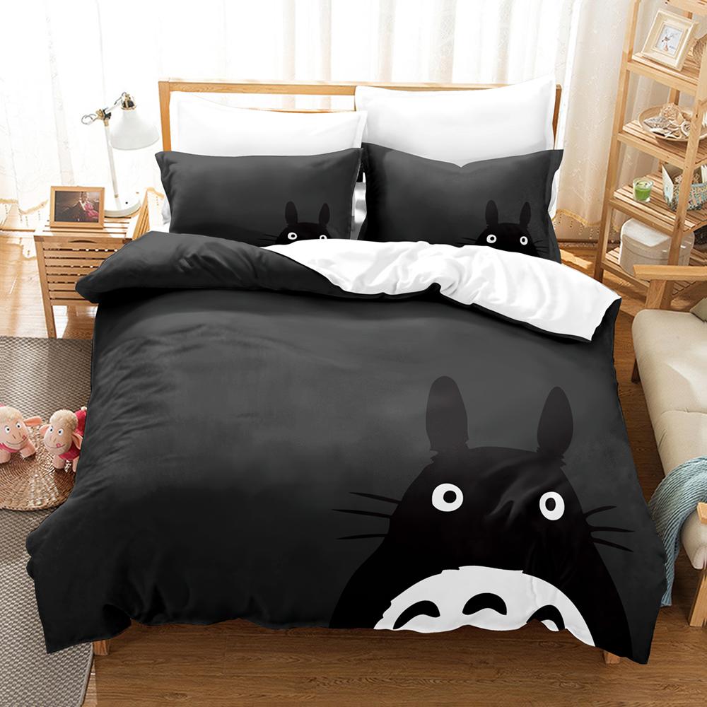 Kemila 3D постельное белье Мой сосед Тоторо наборы пододеяльников с наволочкой Twin Full Queen King Постельное белье