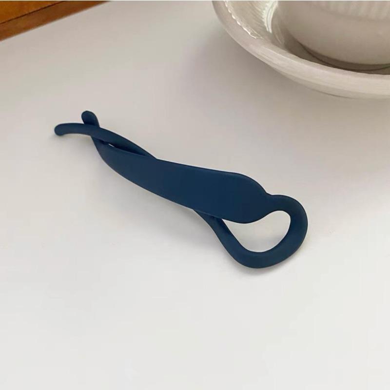 Матовая заколка для хвоста из матового стекла, корейская простая заколка для волос, заколка-банан из смолы и акрила, заколка для волос, повседневный стиль, головной убор