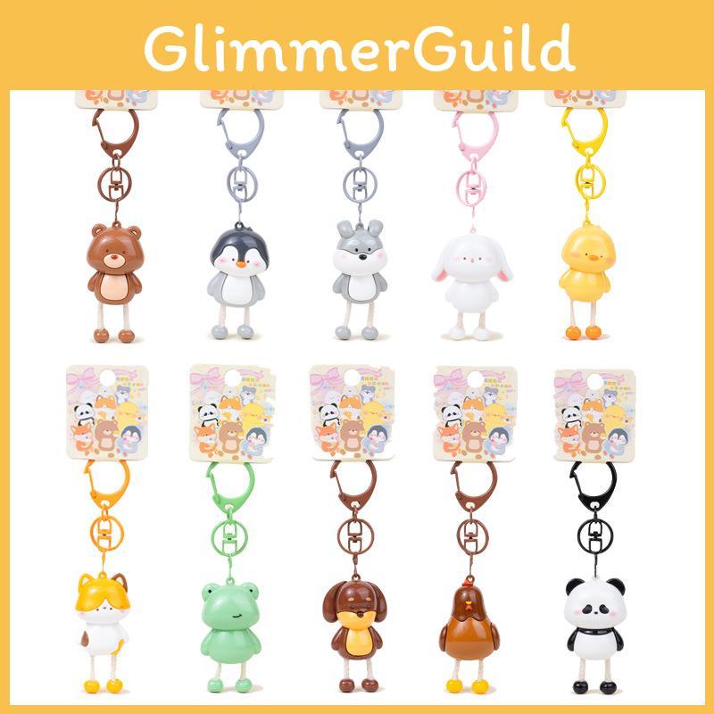 Брелок Животное Кошка Лягушка Панда Собака Медведь Животное для Милого Подарка и Декора