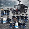 Военная полиция набор строительных блоков SWAT миниатюрный внедорожник Humvee мелкие детали собранная игрушка сумка