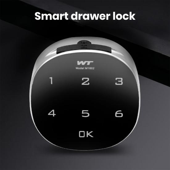 Code Lock Digital Zinc Alloy Code Combination Electronic Lock Battery Powered Punch Free Easy To Install Cabinet Password Safe Lock