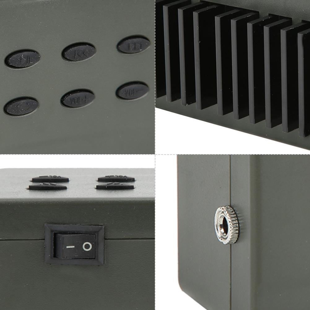 CP390 Двойной 35 Вт уличный громкоговоритель Электрический проигрыватель звуков птиц MP3 голосовой динамик с синхронизацией