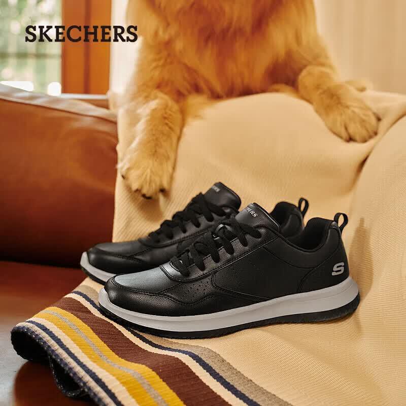 Skechers Мужская повседневная деловая кожаная обувь 210835