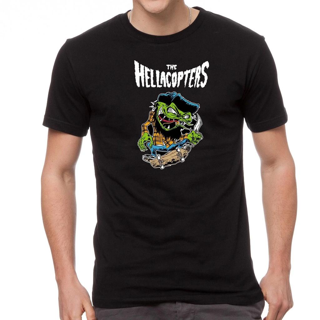 Музыкальный рок-логотип The Hellacopters Черная футболка - 596-