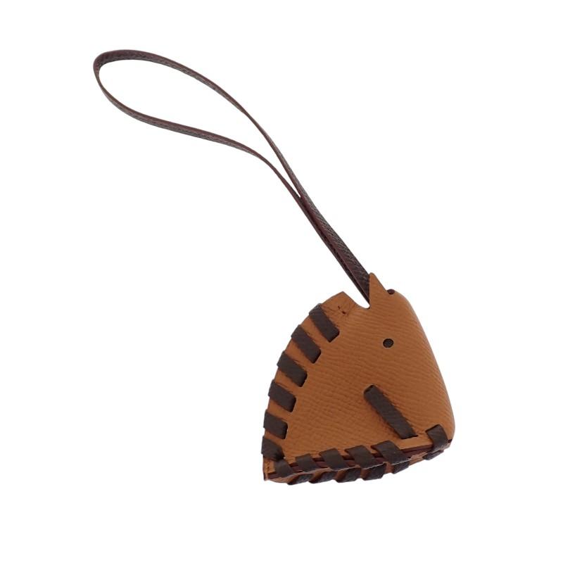 HERMES   Bag charm Chocolat/Brown Epsom Women