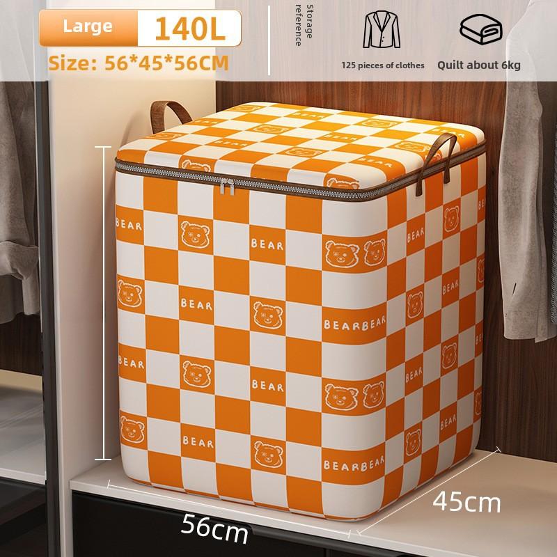 Большие сумки для хранения одеял, утолщенные сумки для хранения одежды с застежкой-молнией, складные контейнеры для хранения при переезде, постельное белье, одеяла, пледы