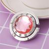 Portable Hanging Crystal Alloy Bag Desk Hooks Portable Handbag Folding Hanger