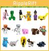 Набор из 16 строительных блоков на тему Minecraft для украшения торта и набор для создания фигурок своими руками
