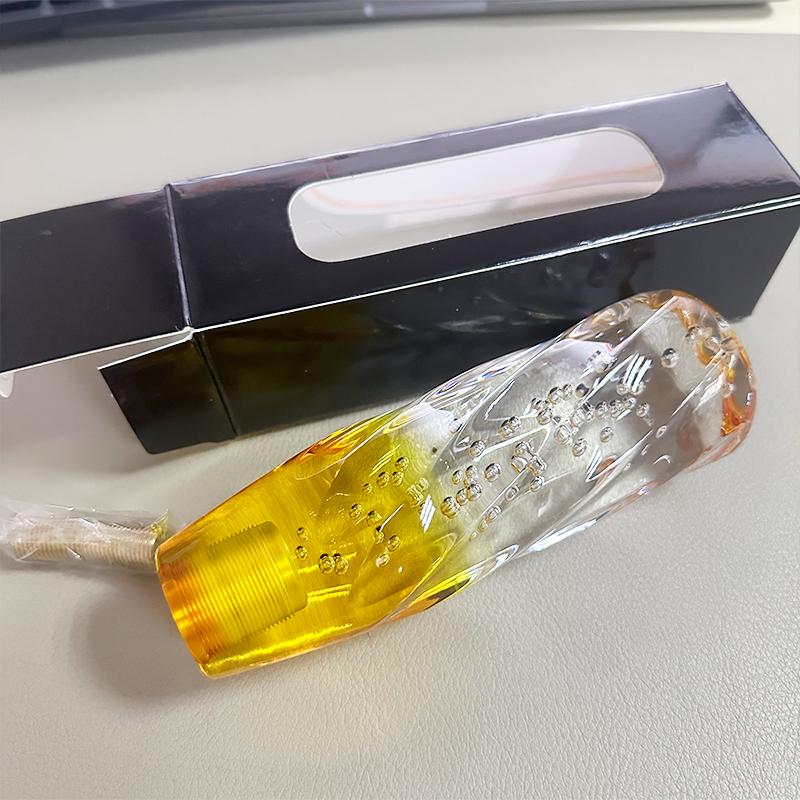 NEW 15cm Car Manual Shift Knob Acrylic Gear Shifter Head Shift Knob Stick Crystal Transparent Bubble Gear Shift Knob