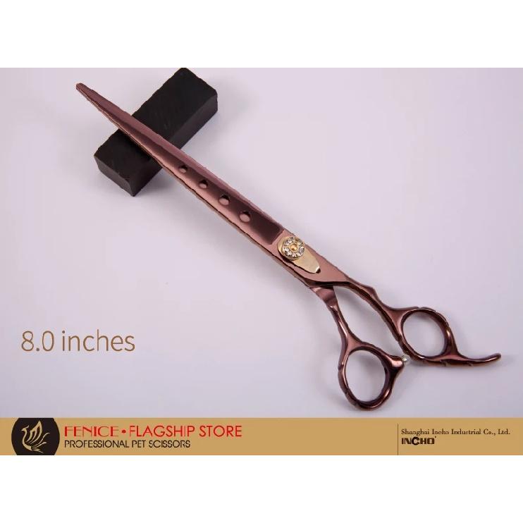 Fenice 7.0/7.5/8.0 inch Professonal Grooming Scissors for Dogs JP440C Cutting Shear Antique Golden Color