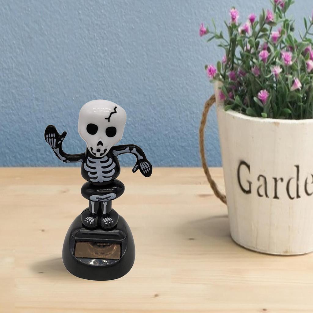 Новый Хэллоуинский подарок Высококачественная солнечная креативная кукла-пародия, качающая головой, украшение для автомобиля, товары для интерьера автомобиля