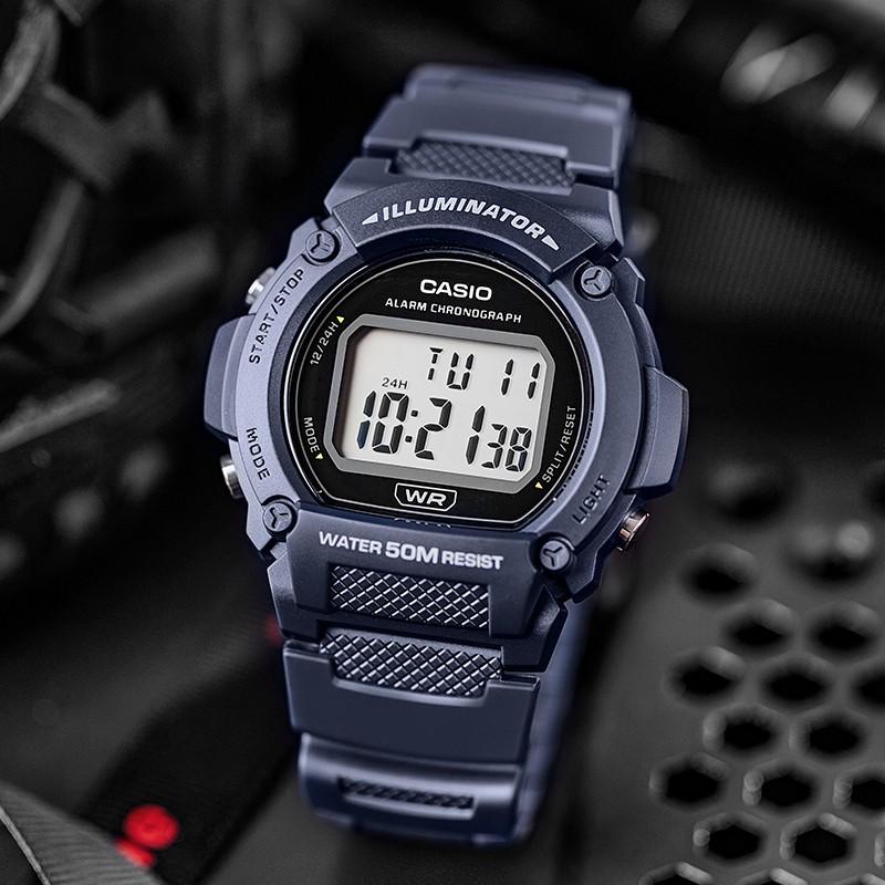 Casio Мужские Молодежные Серые Часы W-219H-2AVDF W-219H-2AVDF