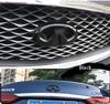 ABS Refitting Sport Sticker Car Front Grille Emblem for Infiniti Q50L Q50 Rear Trunk Badge Label Automobiles Exterior Decoration AA1