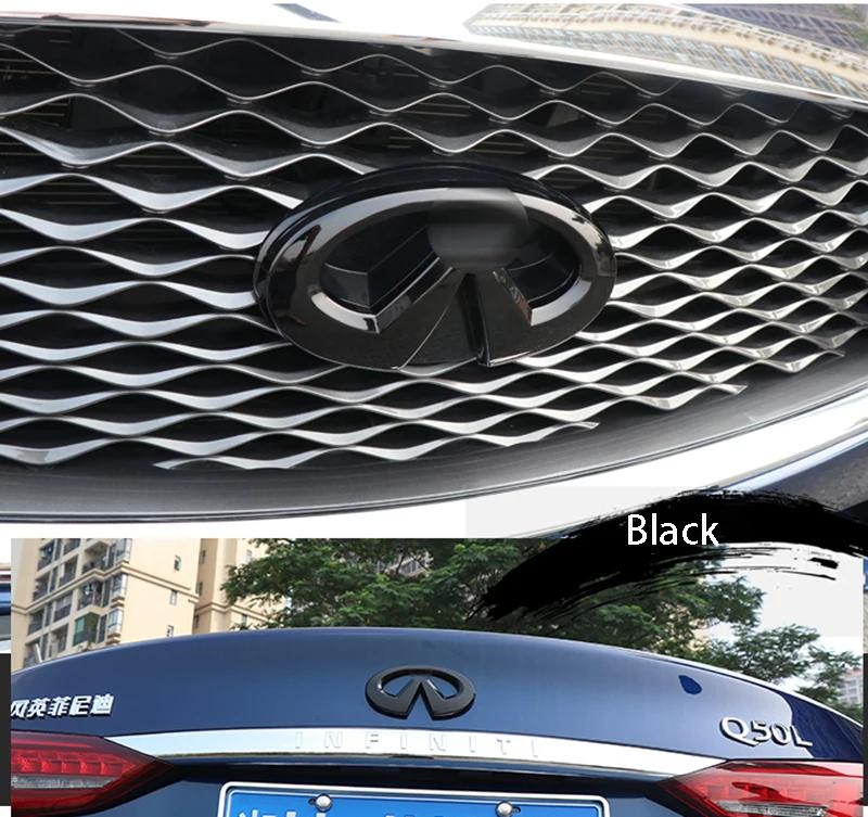 ABS Refitting Sport Sticker Car Front Grille Emblem for Infiniti Q50L Q50 Rear Trunk Badge Label Automobiles Exterior Decoration AA1
