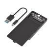 Портативный внешний корпус для жесткого диска USB 3.0 C-кабель Пластиковый корпус для 2,5-дюймового SATA HDD и SSD Внешнее решение для хранения данных