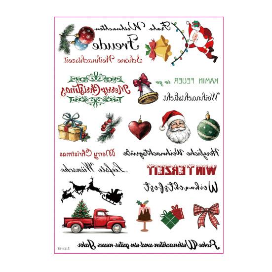 Holiday Crafting Accessories Christmas Candle Transfer Stickers, DIY Craft Supplies, Waterproof Paper Decorative Decals for Making And Festive