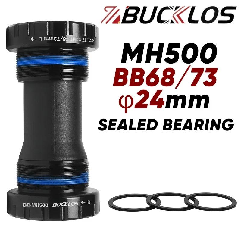 BUCKLOS Bicycle Bottom Bracket BB68/73 Sealed Bearing BB 24mm Ceramic Bearing Bike Bottom Bracket for MTB Road Bike Crank BB