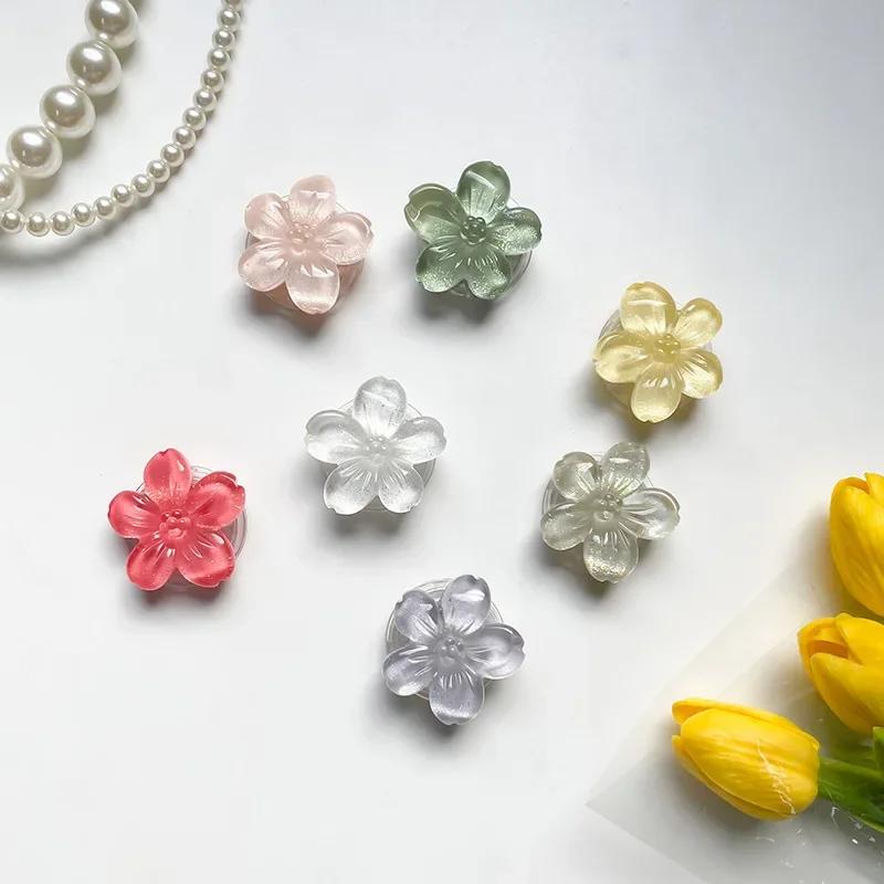 Держатель для телефона Crystal Flower, расширяющаяся подставка, держатели для пальцев, Griptok, выскакивающие гнезда, репликация держателей Ari, Ins Flowers Stable