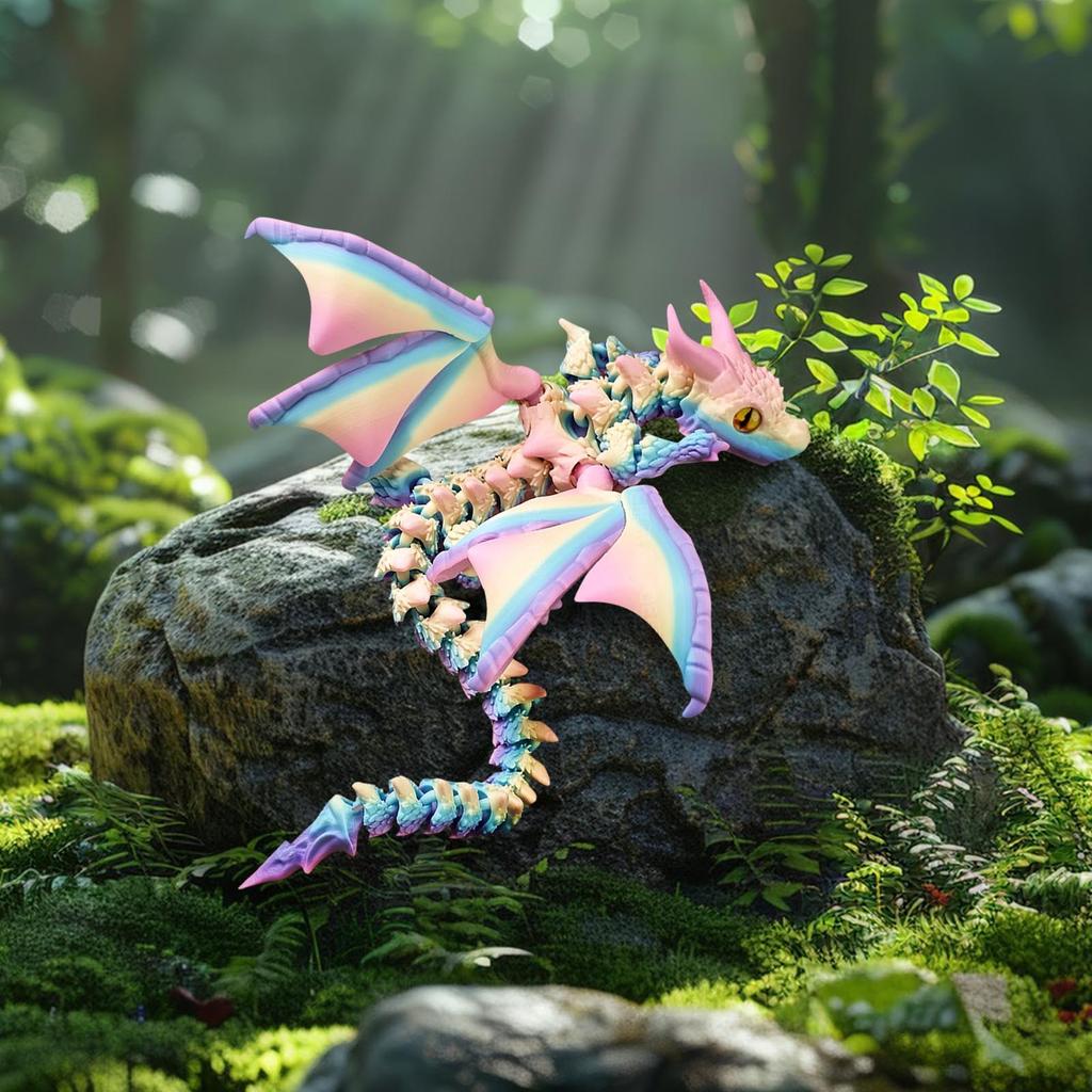 3D-печатный дракон, подвижная и съемная игрушка, креативное украшение, подарок на день рождения на фестивале
