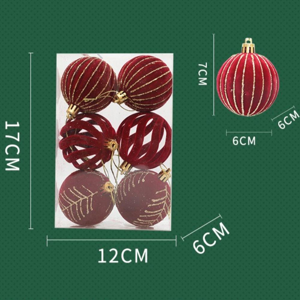 Рождественский шар, красный, плюшевый, расписной шар, украшение для елки, подвесной шар, украшение для окна, украшение, рождественский бархатный шар