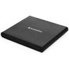 Verbatim External Slimline CD/DVD Writer USB-A + USB-A/USB-A To USB-C Cable Black 98938