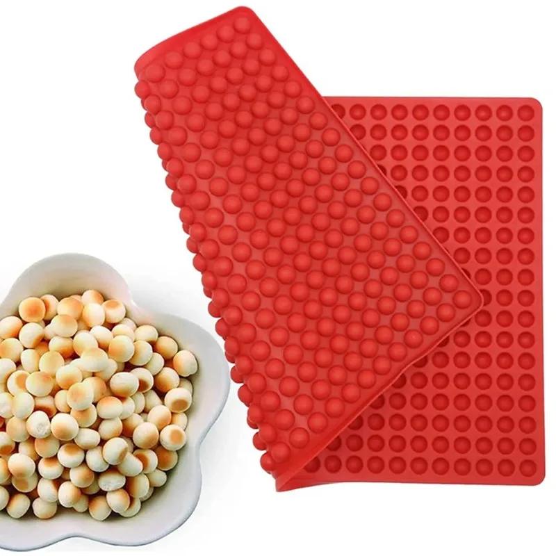 Мини Круглая Силиконовая Форма Формы для Шоколадных Капель Формы для Лакомств для Собак Выпечка Полусфера Формы для Мармеладных Конфет для Маленького Желе Печенья