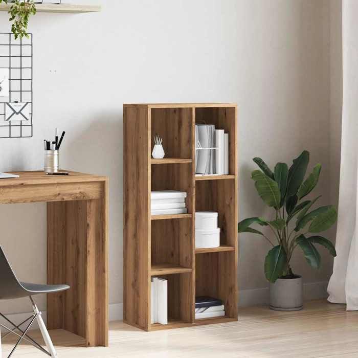 VidaXL Bookcase Artisan Oak 50x25x104 Cm, Bookcase, Book Furniture, Storage Cabinet, Bookshelf, 855965