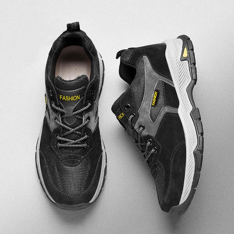 Мужские кроссовки повседневные дышащие походные кроссовки мужские уличные модные кожаные противоскользящие кроссовки для скалолазания треккинга обувь