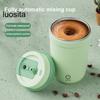 Электрическая кружка для перемешивания, перезаряжаемая портативная нержавеющая сталь, электрическая чашка для домашнего офиса для кофе, чая, горячего шоколада