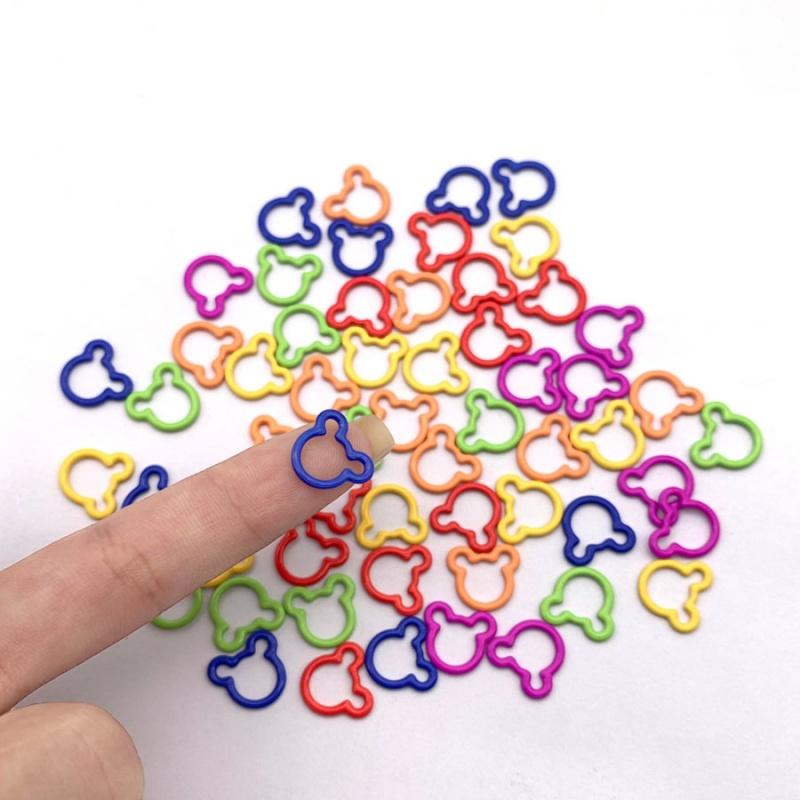 60PCS Geometric-Shaped Metal Stitch Markers,DIY Knitting Supplies, Crochet & Sewing - Decorative & Functional Craft Accessories