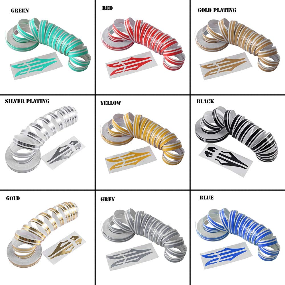 12 мм полосатая лента-наклейка в полоску виниловая наклейка на автомобиль Steamline белая золотая серебряная двойная линия аксессуары для стайлинга мотоциклов и автомобилей - серый