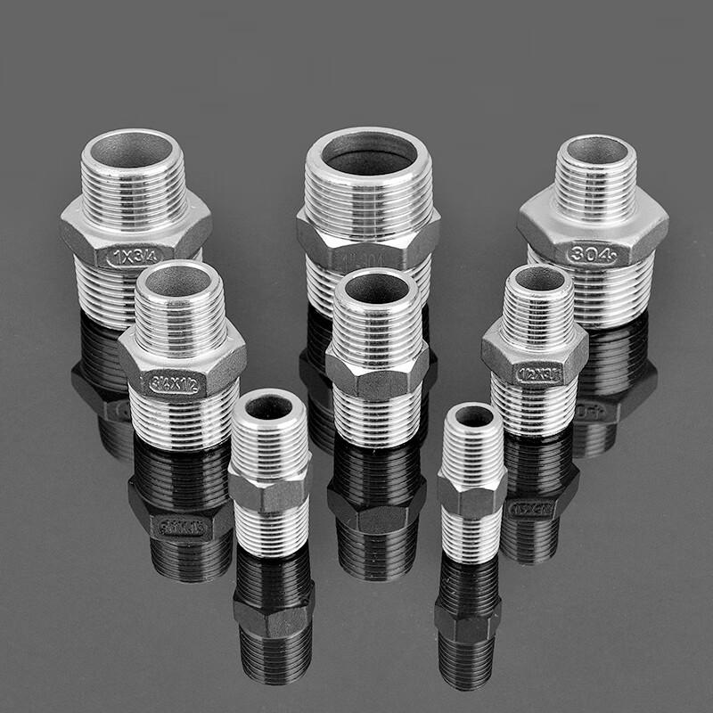 304 Stainless Steel Hex Double-Ended Pipe Nipple