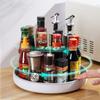 360 Degree Rotating Seasoning Storage Rack Tray Turntable for Spice Ingredients Storage Rack Shelf Non-slip Waterproof Kitchen Organizer Accessories