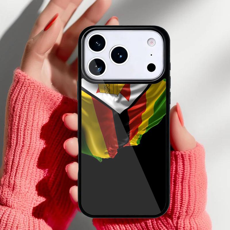 Zimbabwe Flag Phone Case for iPhone 17 Air 16e 15 14 13 Pro Max Back Cover for 12 11 Pro Coque