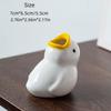 Ceramic Duck Toothbrush Holder , Cute Bathroom Organizer with Pastel Colors, Freestanding or Countertop Decoration, Bathroom Vanity