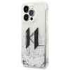 Karl Lagerfeld KLHCP14LLBKLCS iPhone 14Pro 6.1" silver/silver hardcase Liquid Glitter Big KL